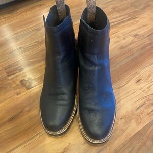 Black leather Dolce Vita Booties.  Size 10